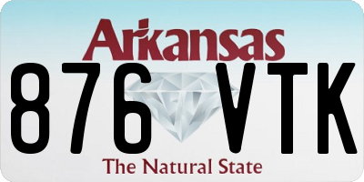 AR license plate 876VTK