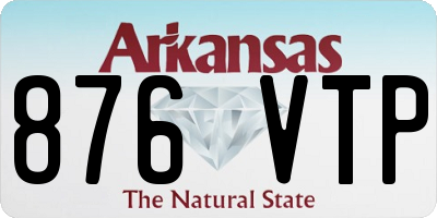 AR license plate 876VTP