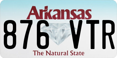 AR license plate 876VTR