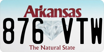 AR license plate 876VTW