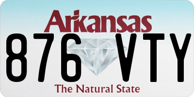 AR license plate 876VTY