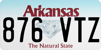 AR license plate 876VTZ