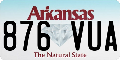 AR license plate 876VUA