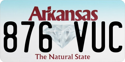 AR license plate 876VUC
