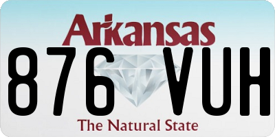 AR license plate 876VUH
