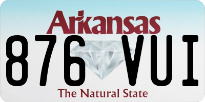 AR license plate 876VUI