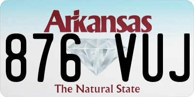 AR license plate 876VUJ
