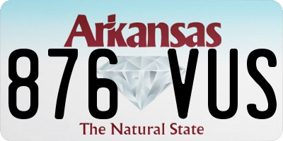 AR license plate 876VUS