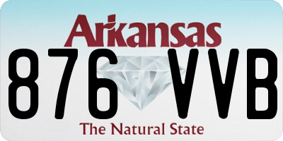 AR license plate 876VVB