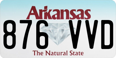 AR license plate 876VVD