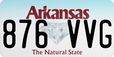 AR license plate 876VVG