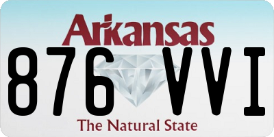 AR license plate 876VVI
