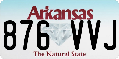 AR license plate 876VVJ