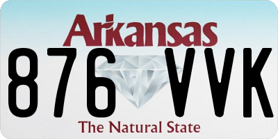 AR license plate 876VVK
