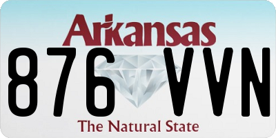 AR license plate 876VVN
