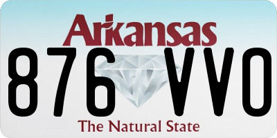 AR license plate 876VVO
