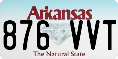 AR license plate 876VVT
