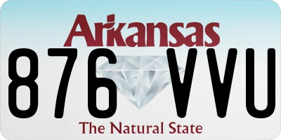 AR license plate 876VVU