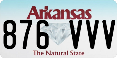 AR license plate 876VVV