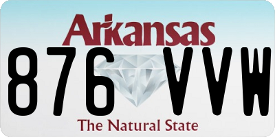 AR license plate 876VVW