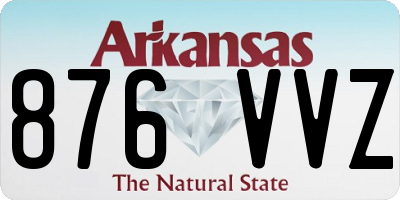 AR license plate 876VVZ