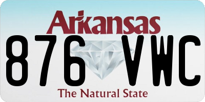 AR license plate 876VWC