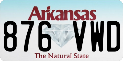 AR license plate 876VWD