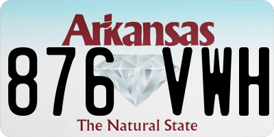 AR license plate 876VWH
