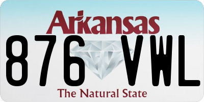 AR license plate 876VWL