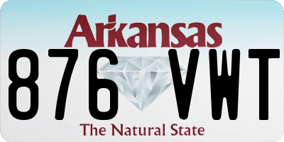 AR license plate 876VWT