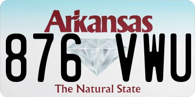 AR license plate 876VWU