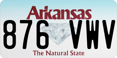 AR license plate 876VWV