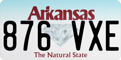 AR license plate 876VXE