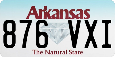 AR license plate 876VXI