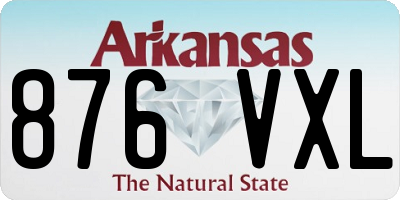 AR license plate 876VXL