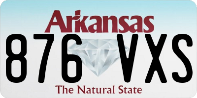 AR license plate 876VXS