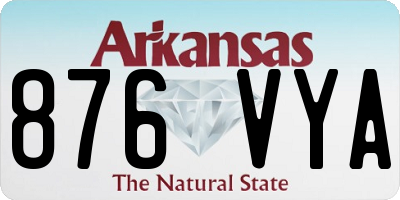 AR license plate 876VYA