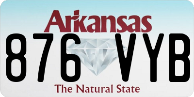 AR license plate 876VYB