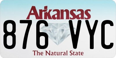 AR license plate 876VYC