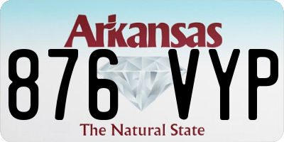 AR license plate 876VYP