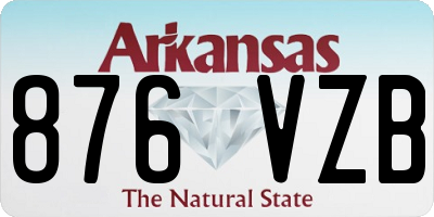 AR license plate 876VZB