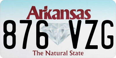 AR license plate 876VZG