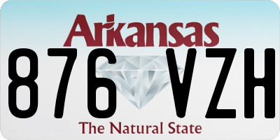 AR license plate 876VZH