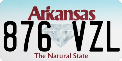 AR license plate 876VZL