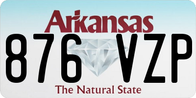 AR license plate 876VZP
