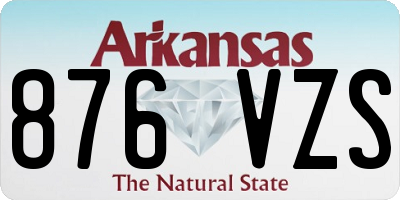 AR license plate 876VZS