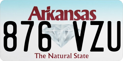 AR license plate 876VZU