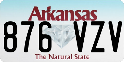 AR license plate 876VZV