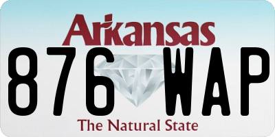 AR license plate 876WAP