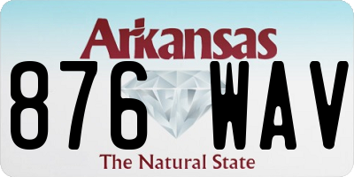 AR license plate 876WAV